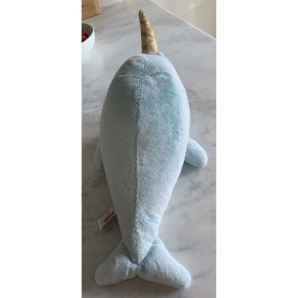 18" GUND Nori Narwhal Stuffed Plush Whale #6050381 - Picture 3 of 6
